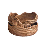 Casaconer | ラタン・おしゃれ・北欧・SMLサイズ・フルーツバスケット・お菓子入れ・果物かご・かご