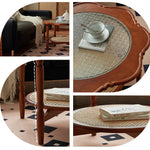 Casaconer | センターテーブル・ガラス・ラタン調・おしゃれ・北欧・モダン・ナチュラル・収納・リビングテーブル・リビング・幅40