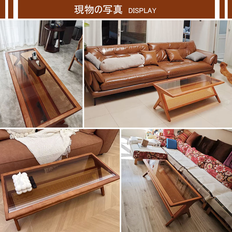 Casaconer | センターテーブル・ラタン・ナチュラル・北欧・シンプル・リビングテーブル・リビング