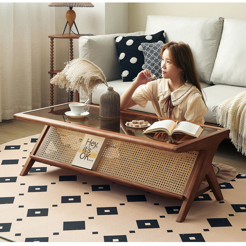 Casaconer | センターテーブル・ラタン・ナチュラル・北欧・シンプル・リビングテーブル・リビング