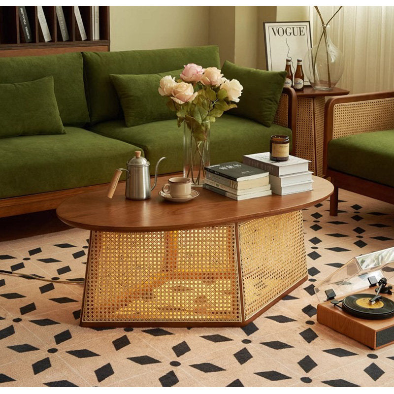 Casaconer | センターテーブル・ラタン・ナチュラル・北欧・シンプル・リビングテーブル・リビング