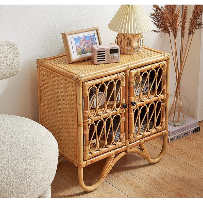 Casaconer | 収納棚・ラタン・ラタン調・おしゃれ・北欧・ナチュラル・収納・リビングボード・幅60・奥行36