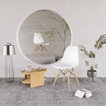 Casaconer | ダイニングチェア・2脚セット/4脚セット・リビング・椅子・おしゃれ・食卓用・コンパクト・シンプル・白・7日内出荷