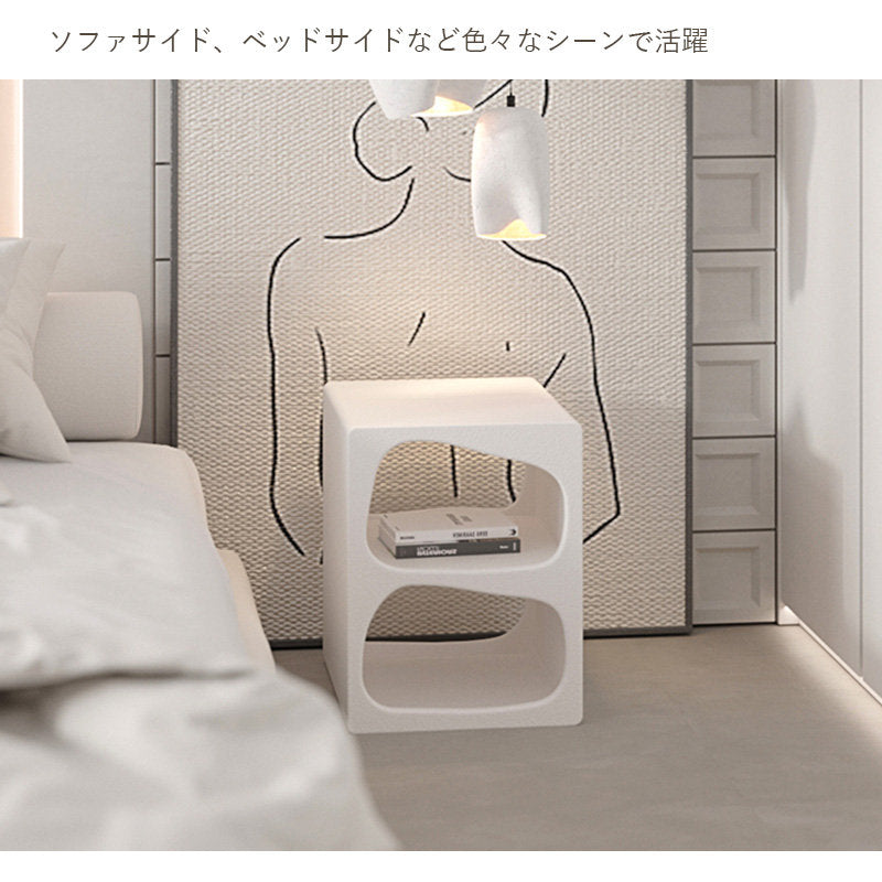 サイドテーブル,ナイトテーブル,ディスプレイ,収納,リビング,寝室,ベッドルーム,北欧風,モダン,キュート