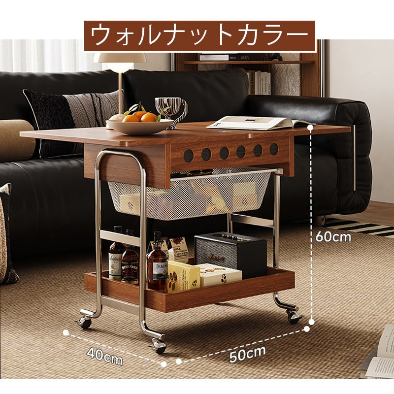 Casaconer | ダイニングテーブル・折りたたみ・収納付き・キャスター付き・作業台・バタフライテーブル・折り畳みテーブル・多機能テーブル・ワークデスク