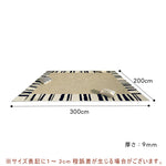 Casaconer | カーペット・厚手・洗えるラグ・滑り止め付・床暖房・北欧・シンプル・160×230・200×300