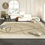 Casaconer | カーペット・厚手・洗えるラグ・滑り止め付・床暖房・北欧・シンプル・160×230・200×300