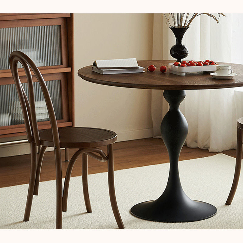 テーブル・丸・カフェテーブル・80cm・100cm・ダイニングテーブル・丸テーブル・2人・4人掛け用・木製・無垢