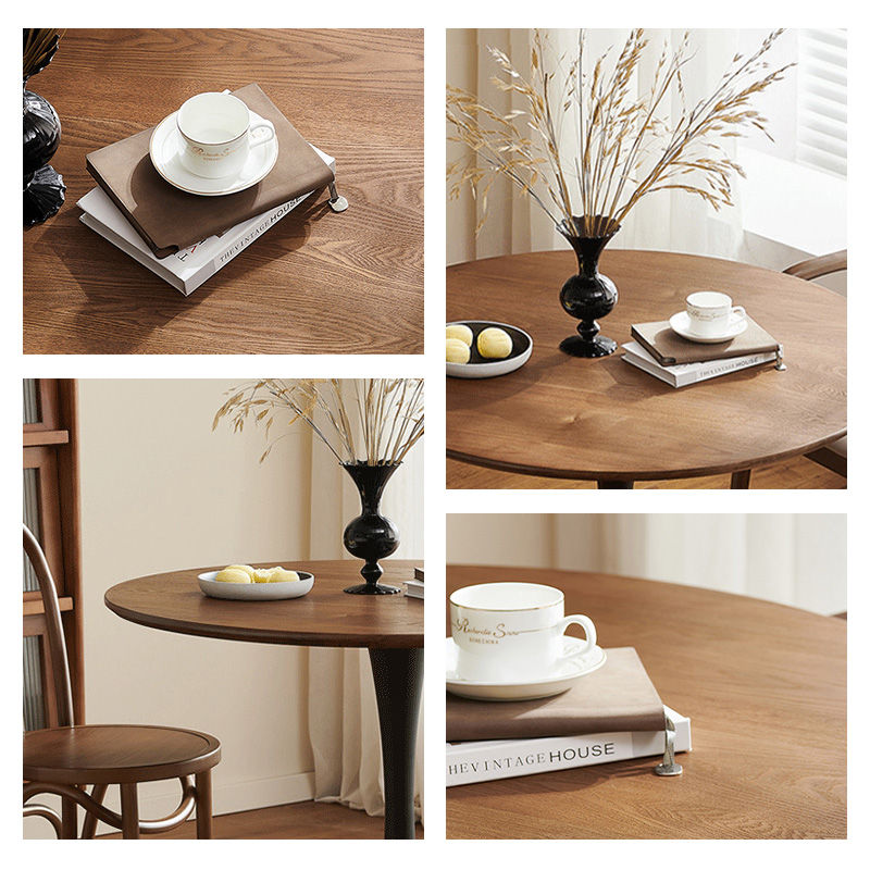 Casaconer | テーブル・丸・カフェテーブル・80cm・100cm・ダイニングテーブル・丸テーブル・2人・4人掛け用・木製・無垢