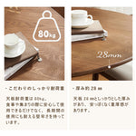 Casaconer | テーブル・丸・カフェテーブル・80cm・100cm・ダイニングテーブル・丸テーブル・2人・4人掛け用・木製・無垢