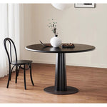 Casaconer | ダイニングテーブル・丸テーブル・100・天然木・テーブルのみ・黒・ダイニング・80幅・丸形・円型・シンプル・4人掛け用・木製