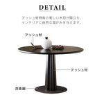 Casaconer | ダイニングテーブル・丸テーブル・100・天然木・テーブルのみ・黒・ダイニング・80幅・丸形・円型・シンプル・4人掛け用・木製