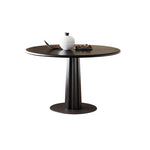 Casaconer | ダイニングテーブル・丸テーブル・100・天然木・テーブルのみ・黒・ダイニング・80幅・丸形・円型・シンプル・4人掛け用・木製