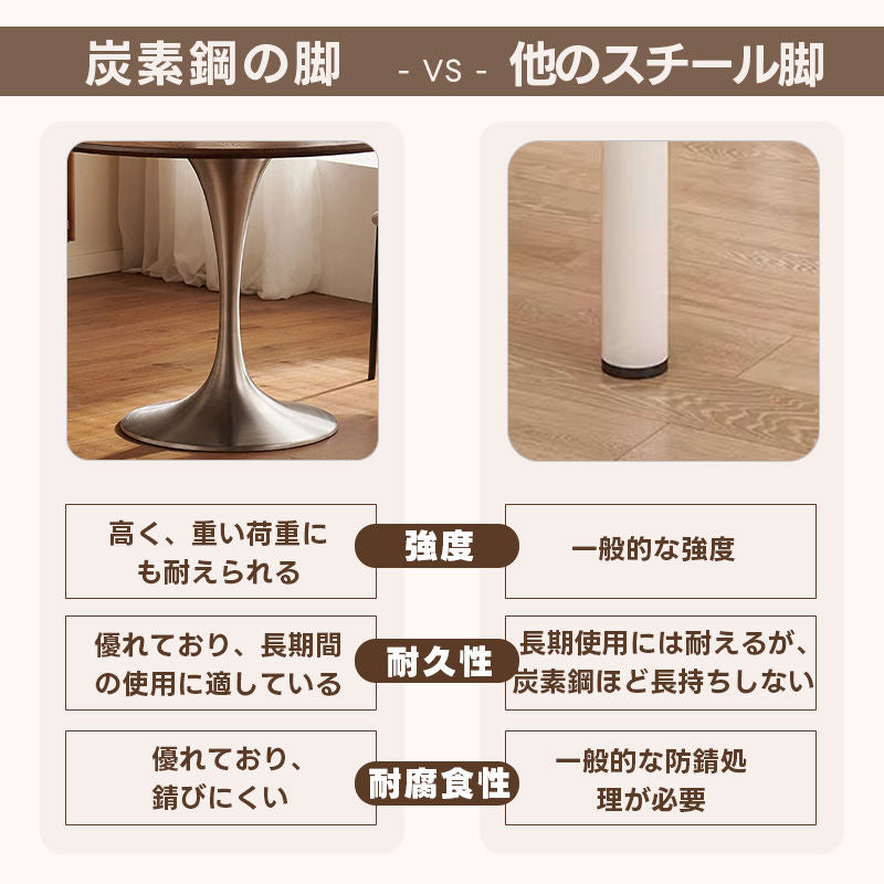 Casaconer | ダイニングテーブル・丸テーブル・円形・丸・カフェテーブル・円型・80cm・100cm・120cm・2人・3人・4人掛け・北欧・木製・天然木・無垢