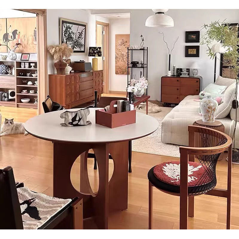 Casaconer | ダイニングテーブル・丸・白・円形・円卓・直径80・100・120・丸テーブル・2人・3人掛け・セラミック