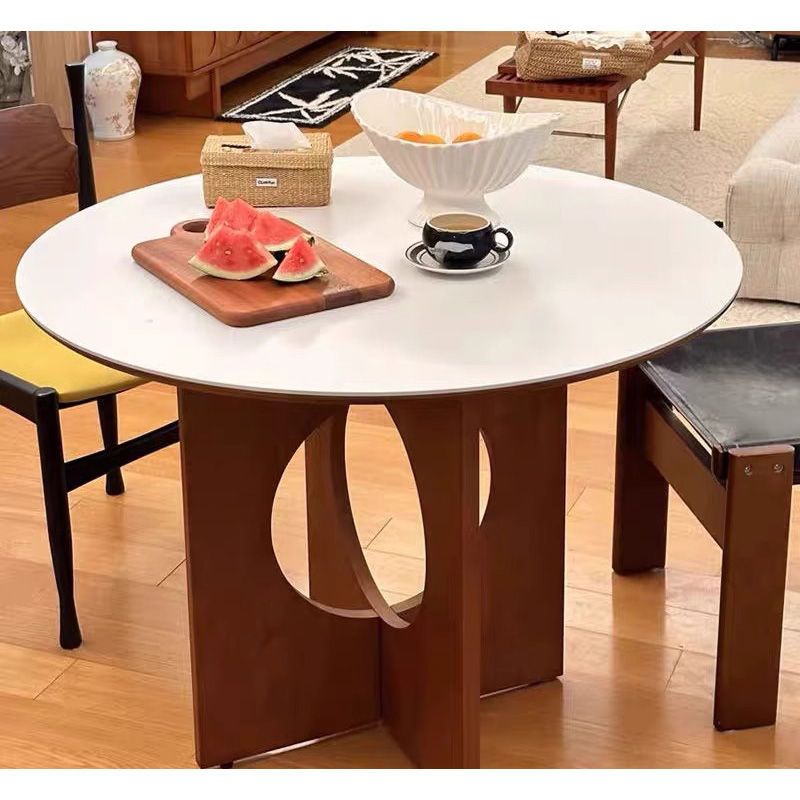 Casaconer | ダイニングテーブル・丸・白・円形・円卓・直径80・100・120・丸テーブル・2人・3人掛け・セラミック