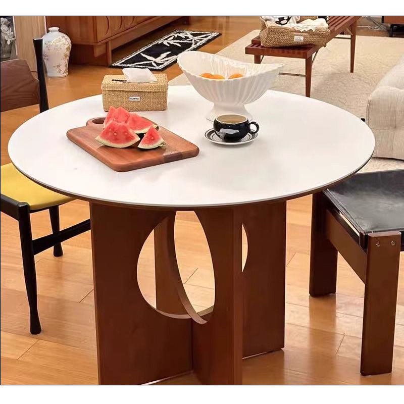 Casaconer | ダイニングテーブル・丸・白・円形・円卓・直径80・100・120・丸テーブル・2人・3人掛け・セラミック