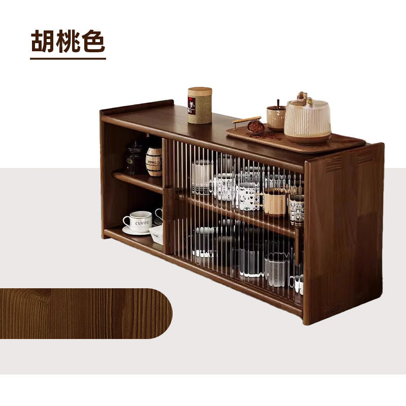 Casaconer | 食器棚・スリム・一人暮らし・ロータイプ・幅63cm・ミニ食器棚・キッチン・卓上・おしゃれ・木製