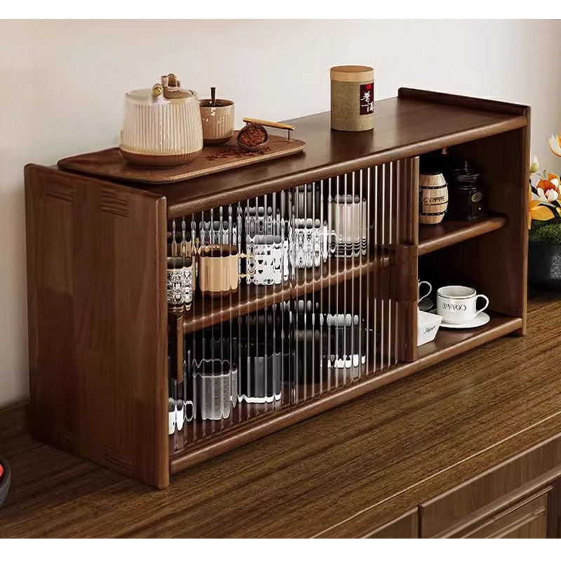 Casaconer | 食器棚・スリム・一人暮らし・ロータイプ・幅63cm・ミニ食器棚・キッチン・卓上・おしゃれ・木製