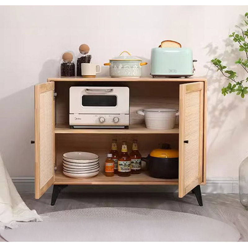 Casaconer | サイドボード・木製・ラタン・ラタン調・おしゃれ・北欧・ナチュラル・リビングボード・収納棚・収納・幅85・奥行35