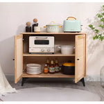 Casaconer | サイドボード・木製・ラタン・ラタン調・おしゃれ・北欧・ナチュラル・リビングボード・収納棚・収納・幅85・奥行35