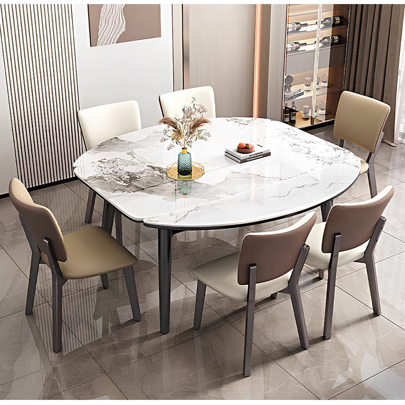 Casaconer | 伸縮ダイニングテーブル・セラミックテーブル・セラミック天板・幅140・6人掛け