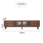 Casaconer | テレビ台・木製・天然木・おしゃれ・モダン・北欧・韓国・ナチュラル・リビング収納・収納・収納棚・リビング・160/180・奥行き35