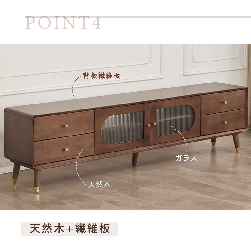 Casaconer | テレビ台・木製・天然木・おしゃれ・モダン・北欧・韓国・ナチュラル・リビング収納・収納・収納棚・リビング・160/180・奥行き35