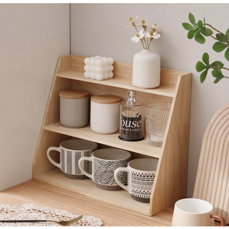 Casaconer | 食器棚・木製・おしゃれ・ナチュラル・収納ラック・卓上収納・一人暮らし・幅40・奥行17