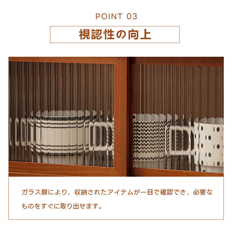 Casaconer | 食器棚・ミニ食器棚・キッチン・卓上食器棚・皿・隙間・収納ラック・卓上・本棚・整理・木製・卓上・低い・コンパクト・安い・調味料・小型・小さい・軽量・一人暮らし・ひとり暮らし・ナチュラル・3段・大容量・スリム・薄型・卓上チェスト