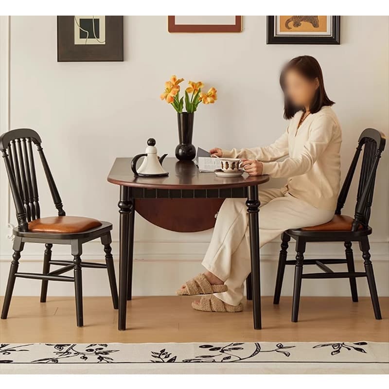 Casaconer | 折りたたみダイニングテーブル・ドロップリーフテーブル・幅150cm・4人掛け/6人掛け・伸長式・食卓テーブル・収納便利・木製・オーバル型・北欧風・おしゃれ