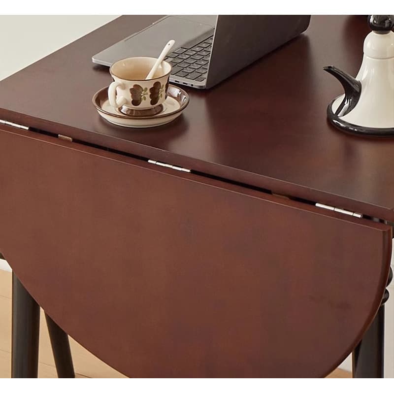 Casaconer | 折りたたみダイニングテーブル・ドロップリーフテーブル・幅150cm・4人掛け/6人掛け・伸長式・食卓テーブル・収納便利・木製・オーバル型・北欧風・おしゃれ