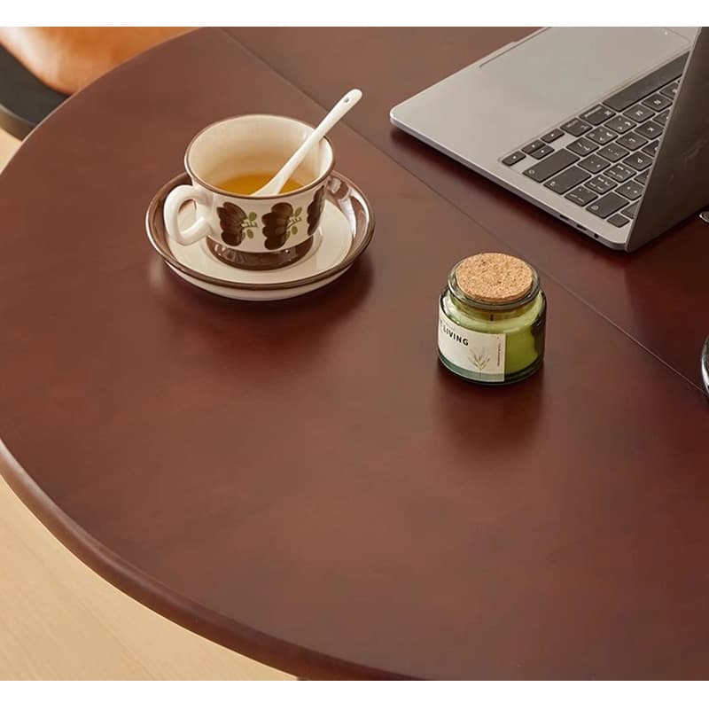 Casaconer | 折りたたみダイニングテーブル・ドロップリーフテーブル・幅150cm・4人掛け/6人掛け・伸長式・食卓テーブル・収納便利・木製・オーバル型・北欧風・おしゃれ