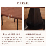 Casaconer | 回転伸長式ダイニングテーブル・幅76~120cm・4人掛け/6人掛け・楕円形・円形・食卓テーブル・伸縮式・拡張天板・折りたたみ・木目調・モダンデザイン・円形テーブル・昇降なし・北欧風・おしゃれ