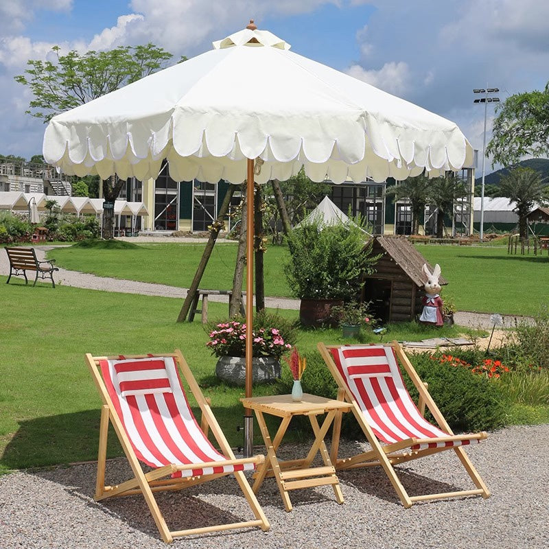 Casaconer | ガーデンパラソル・手動開閉タイプ・丸・幅250cm・日よけ・雨よけ対応・アウトドア