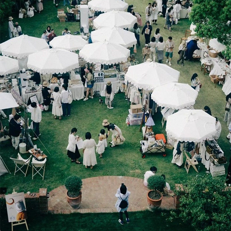 Casaconer | ガーデンパラソル・手動開閉タイプ・丸・幅250cm・日よけ・雨よけ対応・アウトドア