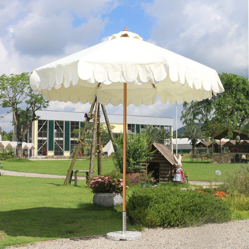 Casaconer | ガーデンパラソル・手動開閉タイプ・丸・幅250cm・日よけ・雨よけ対応・アウトドア