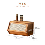 Casaconer | 食器棚・竹制・ラタン風・おしゃれ・ナチュラル・収納ラック・収納棚シェルフ・幅50
