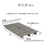 パレットベッド すのこベッド ローベッド セミシングル シングル セミダブル ダブル 長さ196cm 木製 組立品 下収納 天然木 ベッド パレット おしゃれ ロータイプ ベッドフレーム 来客用 ブラウン グレー ナチュラル 3色展開 7日内出荷