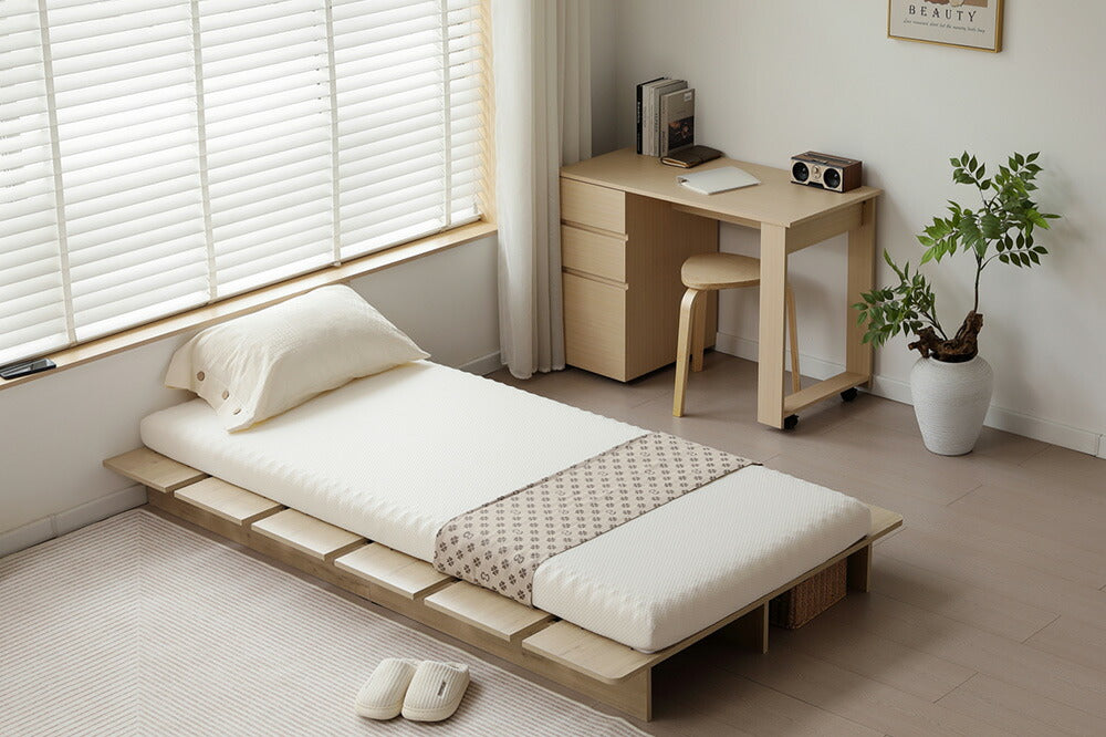 パレットベッド すのこベッド ローベッド セミシングル シングル セミダブル ダブル 長さ196cm 木製 組立品 下収納 天然木 ベッド パレット おしゃれ ロータイプ ベッドフレーム 来客用 ブラウン グレー ナチュラル 3色展開 7日内出荷