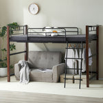 【ナチュラル/ブラウン】ロフトベッド パイプベッド シングル ハイタイプ 大人用 2色展開 高さ170cm システムベッド スチール 北欧風 一人暮らし 耐震 ベッド 子供部屋