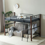 【ナチュラル/ブラウン】ロフトベッド パイプベッド シングル ハイタイプ 大人用 2色展開 高さ170cm システムベッド スチール 北欧風 一人暮らし 耐震 ベッド 子供部屋