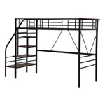【ブラック/ホワイト】ロフトベッド パイプベッド シングル ハイタイプ 大人用 白 黒 2色展開 高さ170cm システムベッド スチール 北欧風 一人暮らし スチール 耐震 ベッド 子供部屋