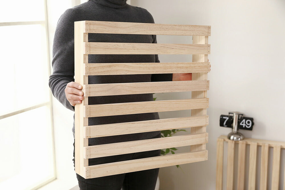 【8枚セット】パレットベッド すのこベッド コンセント付き 天然パイン材 ローベッド 50*50cm 組み換え自由 木製 天然木 軽量 ベッド パレット ロータイプ ベッドフレーム お掃除ロボ対応