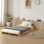 【12枚セット】パレットベッド すのこベッド コンセント付き 天然パイン材 ローベッド 50*50cm 組み換え自由 木製 天然木 軽量 ベッド パレット ロータイプ ベッドフレーム お掃除ロボ対応