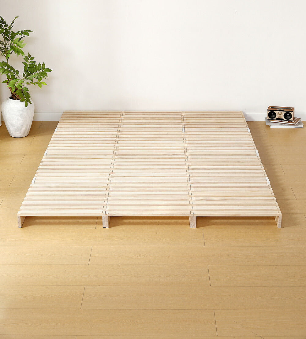 【12枚セット】パレットベッド すのこベッド コンセント付き 天然パイン材 ローベッド 50*50cm 組み換え自由 木製 天然木 軽量 ベッド パレット ロータイプ ベッドフレーム お掃除ロボ対応