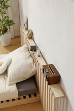 【12枚セット】パレットベッド すのこベッド コンセント付き 天然パイン材 ローベッド 50*50cm 組み換え自由 木製 天然木 軽量 ベッド パレット ロータイプ ベッドフレーム お掃除ロボ対応