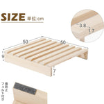 【12枚セット】パレットベッド すのこベッド コンセント付き 天然パイン材 ローベッド 50*50cm 組み換え自由 木製 天然木 軽量 ベッド パレット ロータイプ ベッドフレーム お掃除ロボ対応