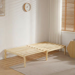 【ナチュラル/ホワイト/ブラウン】デイベッド ソファベッド シングル 木製 伸長式ベッド 変形ベッド ベッドフレーム 伸縮 下収納 おしゃれ 2way 天然木 来客用 ナチュラル リビング パイン材 すのこ仕様 リビング 寝室