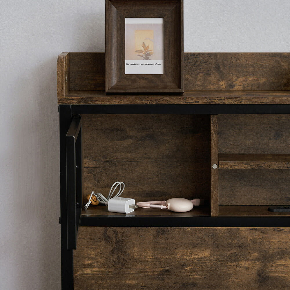 ベッドフレーム シングル シングルベッド パイプベッド コンセント付き 宮付き コンセント ベッド 木製 下収納 スチール おしゃれ ヴィンテージ風 アイアンベッド シンプル 北欧風 7日内出荷